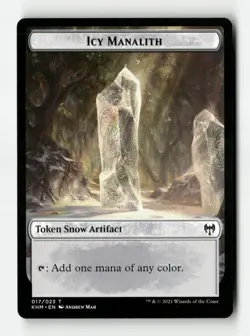 Icy Manalith Token - Kaldheim (KHM) - Image 1