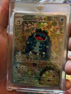 Seismitoad 105/086 Sv: Black Bolt Illustration Rare Full Art Holo Pokemon Card - Image 1