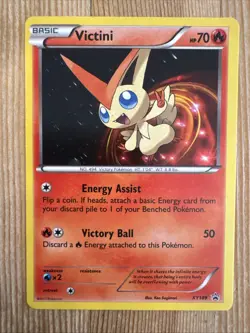 Victini - XY189 - Pokemon Promo XY Holo Rare Card LP - Image 1