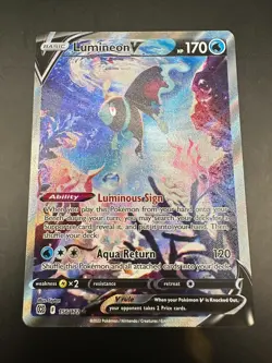 Pokemon TCG, Lumineon V 156/172 Brilliant Stars Alternate Full Art - Image 1