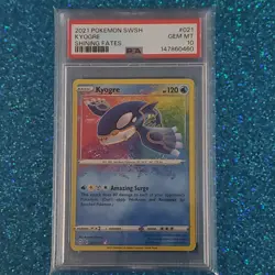 PSA 10 Kyogre Amazing Rare 2021 Shining Fates #021 EN Pokemon Gem Mint Free Ship - Image 3