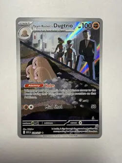 Team Rockets Dugtrio 239/217 - Pokemon TCG - Ascended Heros Illustration Rare - Image 1