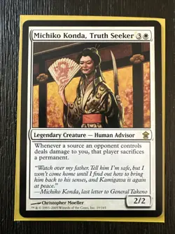 MTG SAVIORS OF KAMIGAWA* MICHIKO KONDA TRUTH SEEKER NM/M* - Image 1