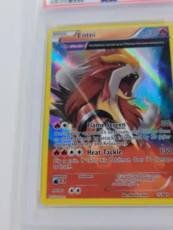 Pokemon 2015 XY Ancient Origins ENTEI Holo #15 Graded PSA 8 RARE - Image 3