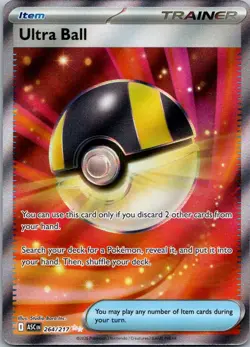 Ultra Ball 264/217 Ultra Rare Ascended Heroes Pokemon Near Mint - Image 1
