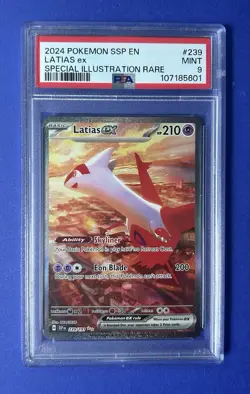 2024 Pokemon SSP EN Latias ex Special Illustration Rare #239 PSA 9 MINT - Image 1