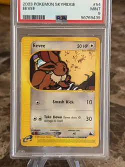 2003 POKEMON SKYRIDGE #54 EEVEE PSA 9 - Image 2