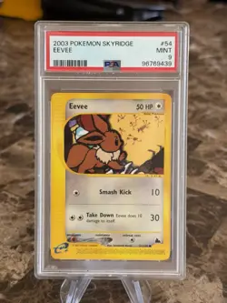 2003 POKEMON SKYRIDGE #54 EEVEE PSA 9 - Image 3