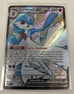 Gardevoir ex 217/091 Pokemon SV: Paldean Fates Shiny Ultra Rare NM - Image 1