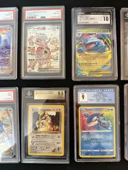 Pokemon Graded Lot of 12 Wailord(JP) PSA 10, Alakazam, Venusaur CGC1 0 & more! - Image 3