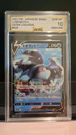 Pokemon Lumineon V #026 S12a VSTAR Universe AGS 10 Slab Japanese - Image 1