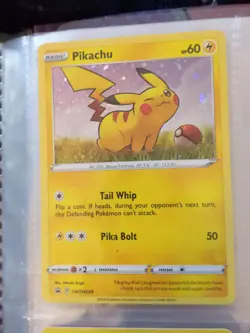 PIKACHU POKEMON TCG HOLO GENERAL MILLS SWSH039 - Image 1
