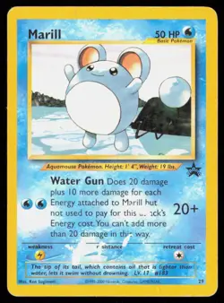 MARILL 29 VINTAGE PROMO WIZARDS BLACK STAR PROMOS POKEMON HP - Image 1