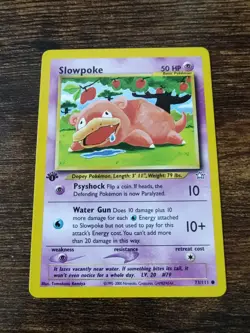 Pokemon Neo Genesis 1st Edition Slowpoke 73/111 Non Holo NM-MINT - Image 1