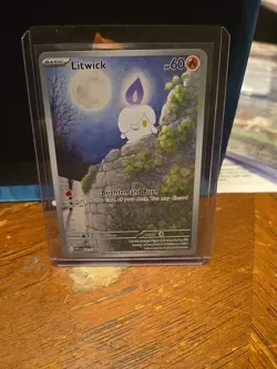 Pokemon TCG Litwick 101/086 SV: White Flare Holo Illustration Collectible - Image 1