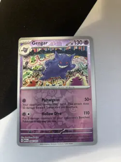 Gengar 094/165 Pokemon 151 Reverse Holo Near Mint - Image 1