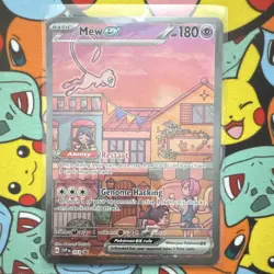 Pokemon Mew EX 053 SVP Black Star Promo Full Art Holo Basic 180 HP 2023 English - Image 2