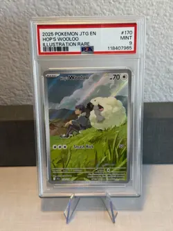 Pokemon TCG PSA 9 Hop's Wooloo 170/159 Sv09: Journey Together Holo - Image 1