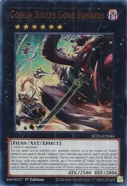 Goblin Bikers Gone Bonkers SUDA-EN044 Ultra Rare Yugioh YGO Supreme Darkness - Image 1