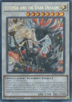 Ecclesia and the Dark Dragon BPRO-EN041 Secret Rare Yugioh Burst Protocol - Image 1