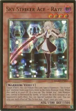 Sky Striker Ace - Raye - MGED-EN017 Premium Gold Rare Yugioh - Image 1