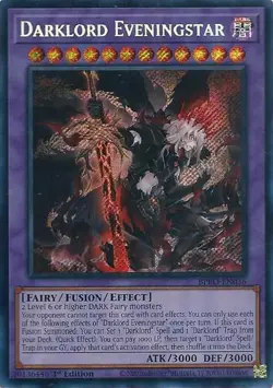 Darklord Eveningstar BPRO-EN036 Secret Rare Yugioh Burst Protocol - Image 1
