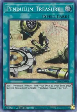 Pendulum Treasure - DAMA-EN068 Super Rare Yugioh Konami Dawn of Majesty - Image 1