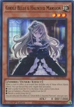 Ghost Belle & Haunted Mansion RA01-EN011 Ultra Rare Yugioh 25th Anniv Rarity - Image 1