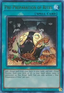 Pre-Preparation of Rites RA01-EN055 Prismatic Ultimate Rare Yugioh 25th Anniv - Image 1