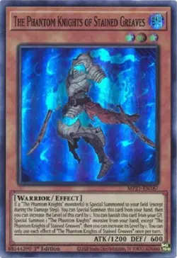 The Phantom Knights of Stained Greaves MP21 EN167 Super Rare 1st Ed Yugioh - Image 1