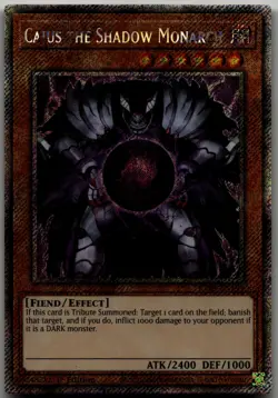 Caius the Shadow Monarch (Platinum Secret Rare) Platinum Secret Rare Quarter Cen - Image 1
