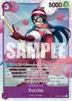 Porche OP07-072 SR (English) One Piece Card Game 500 Years in the Future - Image 1