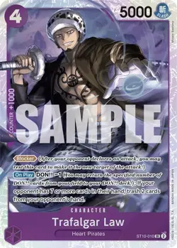 Trafalgar Law ST10-010 SR Reprint (English) One Piece Card Game Premium Booster - Image 1