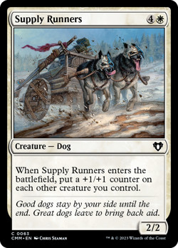 Supply Runners FOIL Commander Masters NM Creature Common MAGIC MTG CARD ABUGames - Image 1