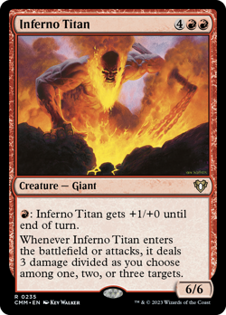 Inferno Titan Commander Masters NM Creature Rare MAGIC GATHERING CARD ABUGames - Image 1