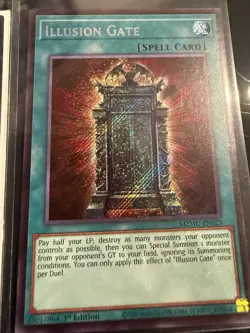 Konami Yu-Gi-Oh! MZMU 1st Ed Spell Card Lot - Illusion Gate, Secrets of Dark Ma… - Image 2