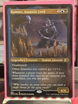 MTG Ramses, Assassin Lord Foil Etched Dominaria United Magic The Gathering TCG - Image 1