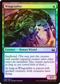Wingcrafter FOIL Modern Masters 2017 HEAVILY PLD Blue Common MAGIC CARD ABUGames - Image 1