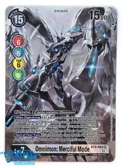 Omnimon Merciful Mode BT9-083 SR (Alternate Art) Digimon Card Game X Record - Image 1