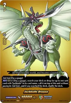 Jackknife Dragon DZ-TB01 BR03EN BR Cardfight Future Card Buddyfight - Image 1