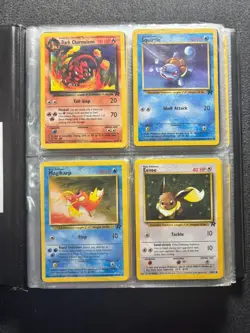 Vintage Pokemon Card Binder With 112 Cards Inside WOTC Folder Bundle Bulk - Image 2