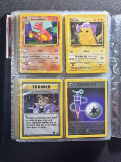 Vintage Pokemon Card Binder With 112 Cards Inside WOTC Folder Bundle Bulk - Image 4