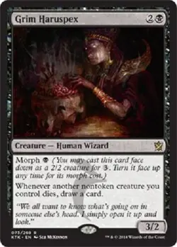 Grim Haruspex 073 269 Rare Khans of Tarkir KHM MTG - Image 1