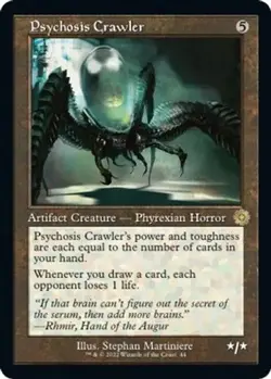 Psychosis Crawler 44 Rare Retro MTG The Brothers' War BRO - Image 1