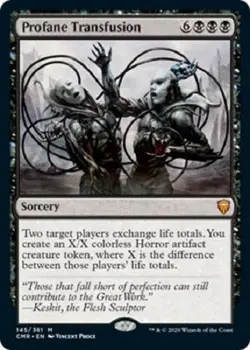 Profane Transfusion 145/361 Mythic Commander Legends MTG CMR - Image 1
