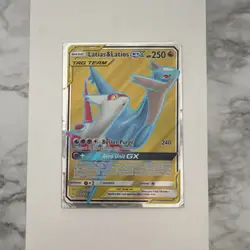 Pokemon Latias & Latios GX Ultra Rare Full Art Holo SM-Team Up 169/181 250 HP - Image 1