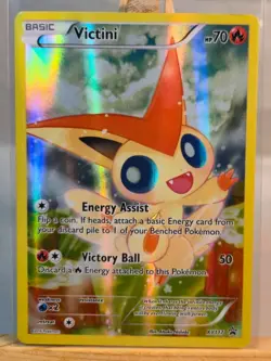 Victini Alternative Art Black Star Promo Pokemon Karte XY117 EX POKEMON ENGLISCH - Image 1