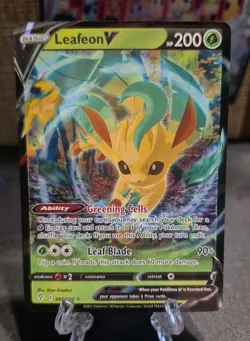 Pokemon TCG: Leafeon V 007/203 Ultra Rare - Evolving Skies - NM - Image 1
