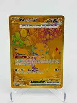 Pokemon TCG Prismatic Evolutions Pikachu EX Gold Hyper Rare 179/131 Near Mint - Image 1