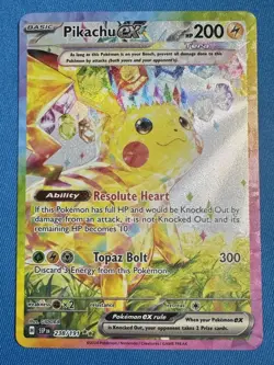 ⚡2024 PIKACHU ex ⚡ Pokemon Scarlet Violet Surging Sparks Full Art Holo 238 📈 - Image 1